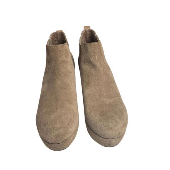 CHOCOLAT BLU ‘Walden’ Tan Suede Wedge Boots – Size 8 - Picture 2 of 8
